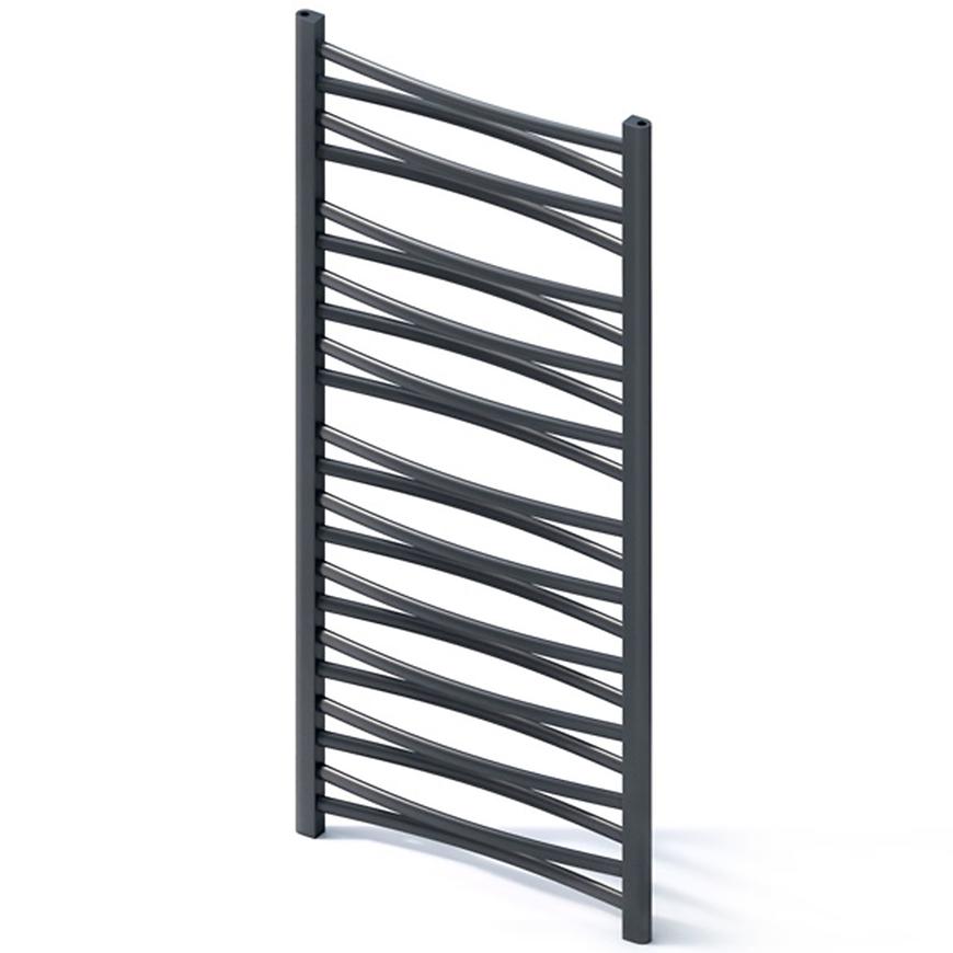 Grzejnik łazienkowy Łezka 3D Ł3D 22/40 czarny 1205x440 mm