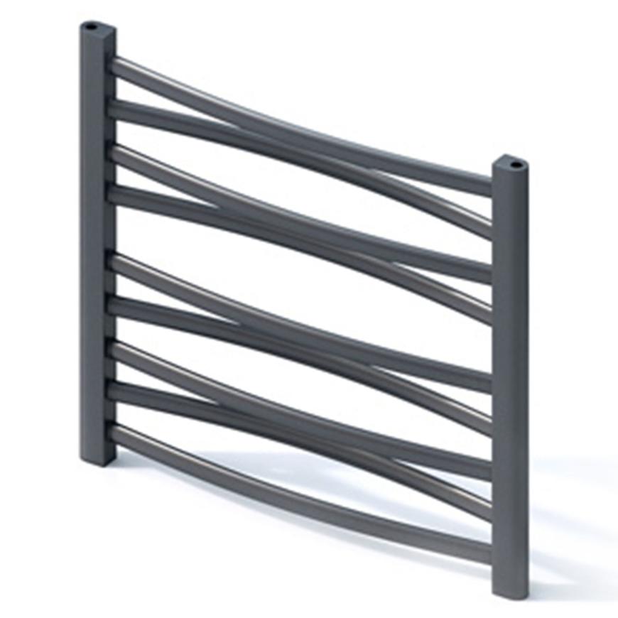 Grzejnik łazienkowy Łezka 3D Ł3D 9/50 czarny 500x540 mm