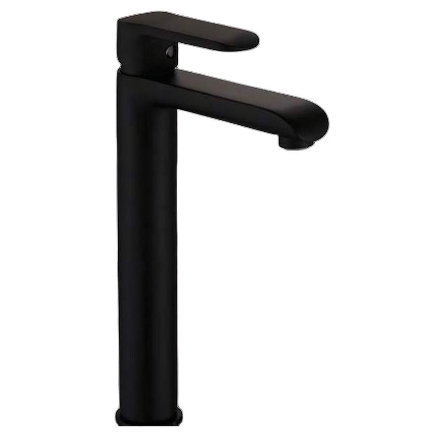 Bateria umywalkowa wysoka Siros BU-90-W04-A czarna