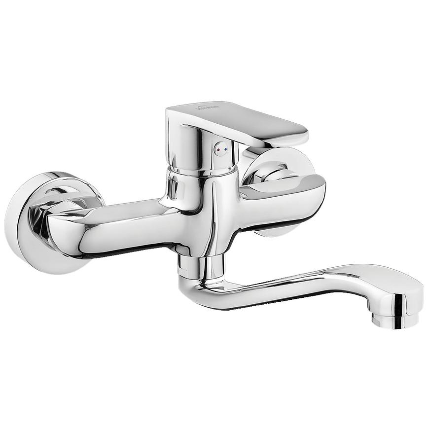 Bateria zlewozmywakowa Siros chrom