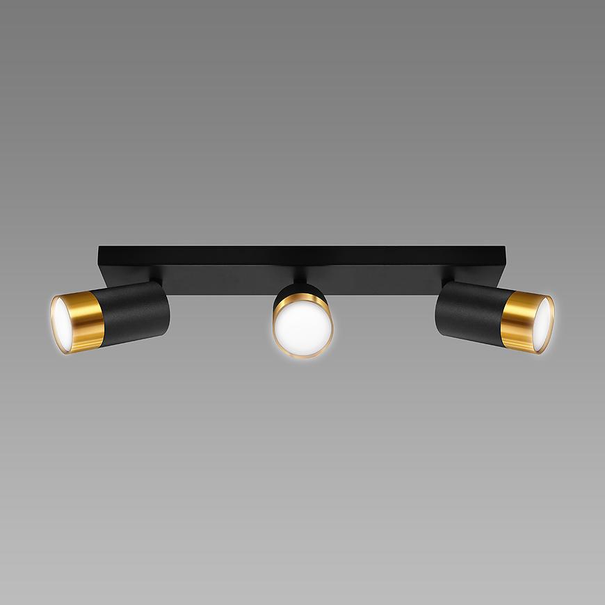 Lampa PUZON SPT GU10 3L BLACK/GOLD 04127 LS3