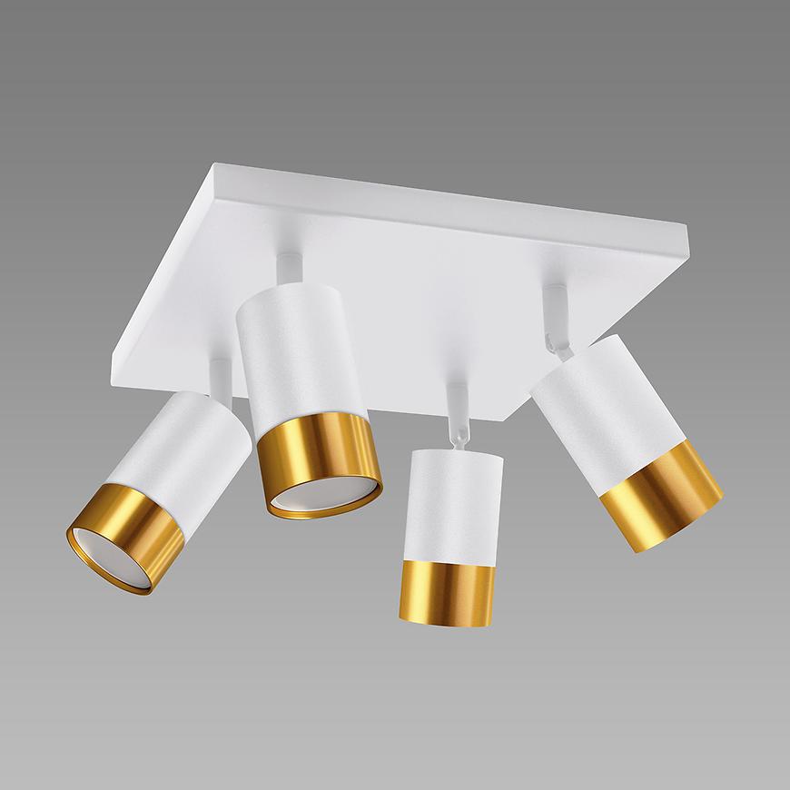 Lampa PUZON SPT GU10 4D WHITE/GOLD 04128 LS4