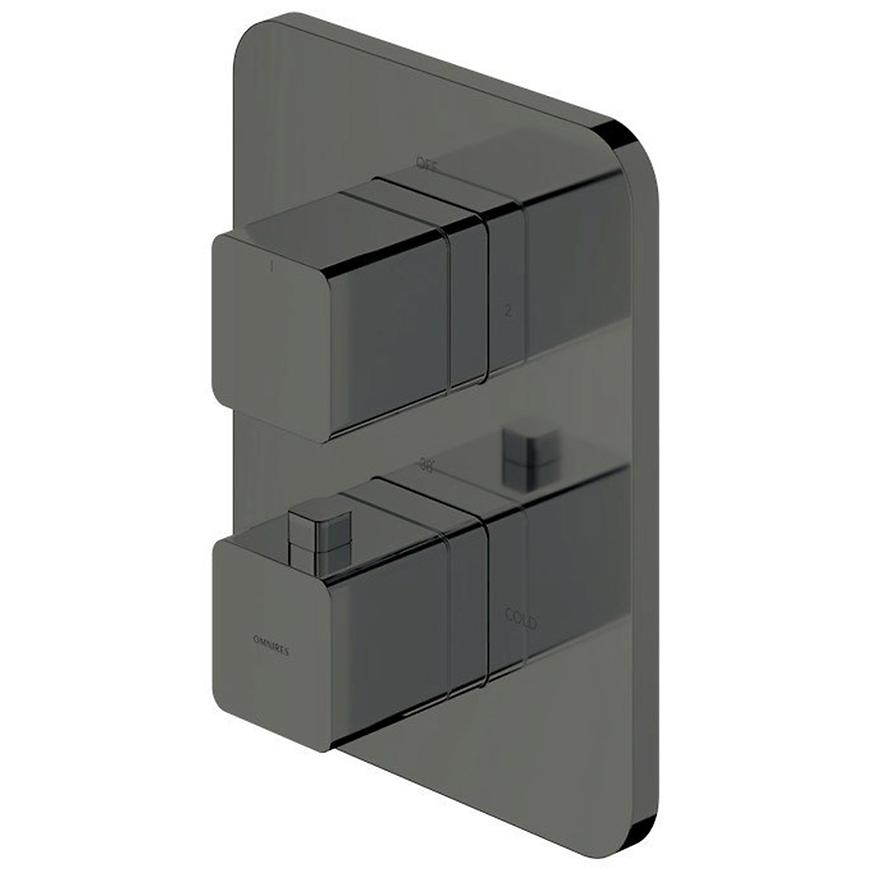 Bateria termostatyczna podtynkowa wannowa Parma grafit PM7436GR