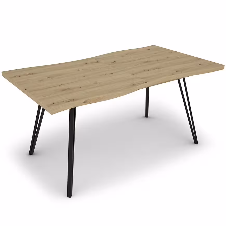 Stół Log TB 90x160-200 artisan/czarny