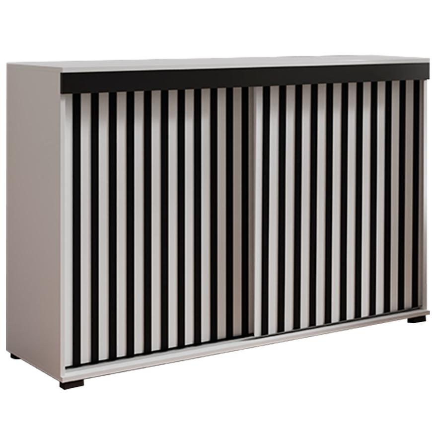 Komoda Malani duplo 140 biały+czarny