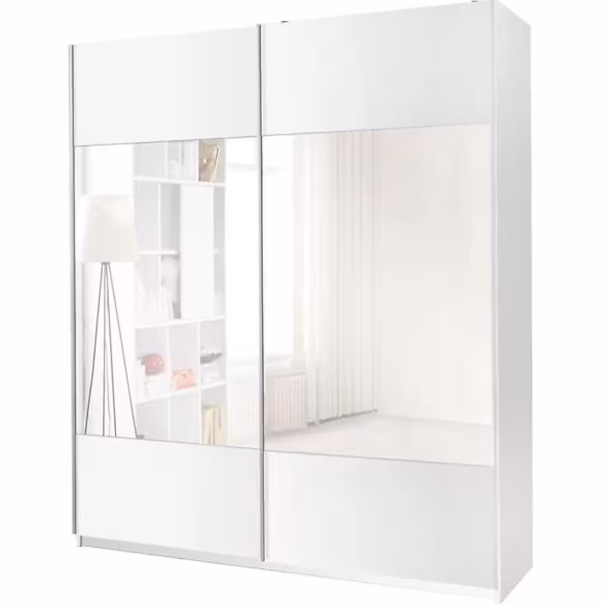 Szafa Vario z lustrem biała 175 cm