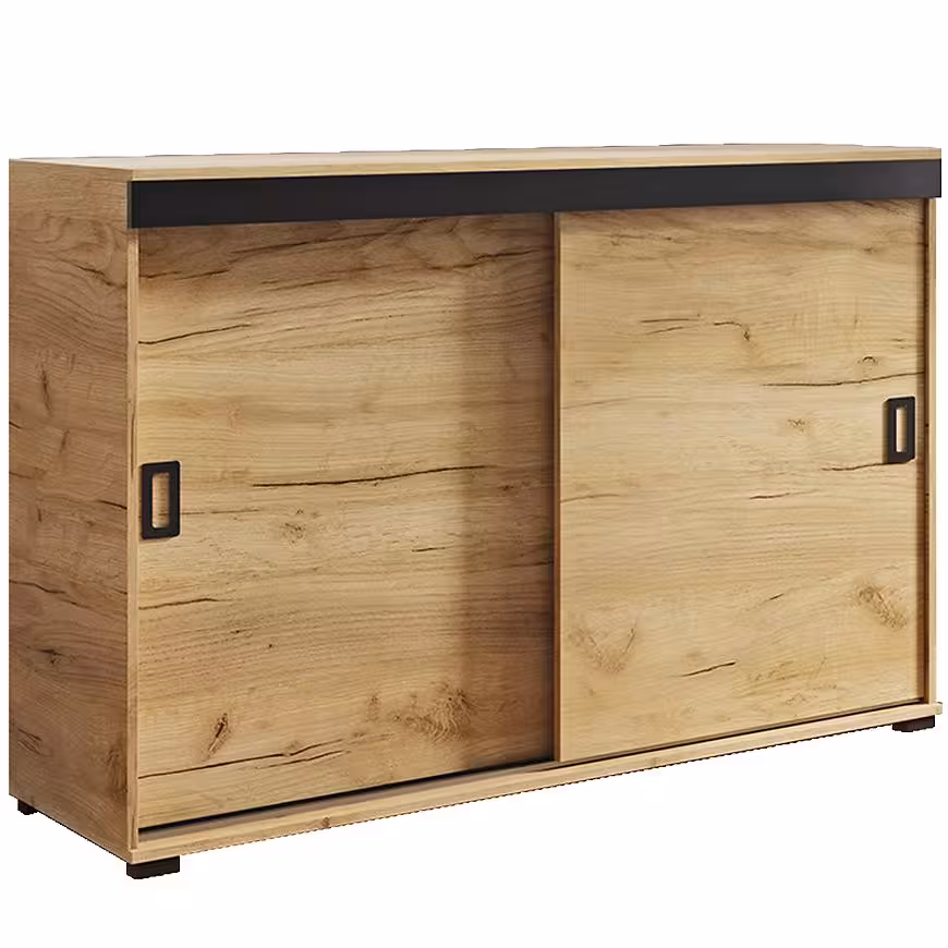 Komoda Retro 140 Craft + Czarne Uchwyty