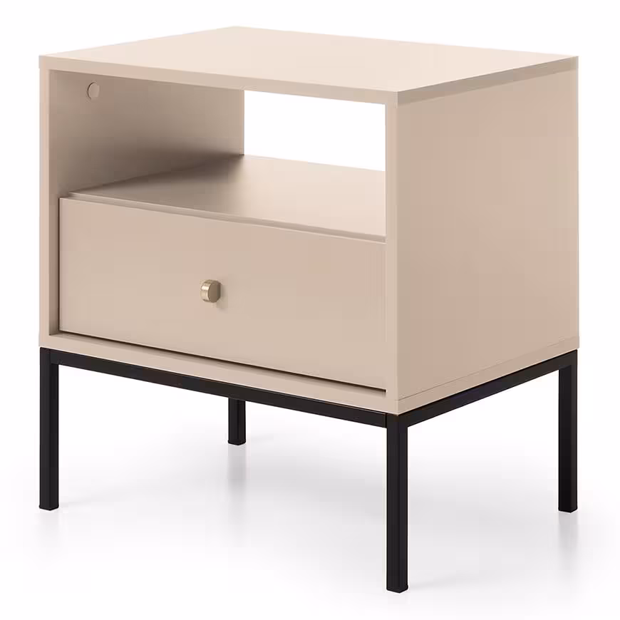 Stolik Nocny Mono Ms54 Beżowy