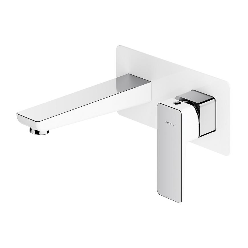 Parma bateria umywalkowa podtynkowa biały/chrom