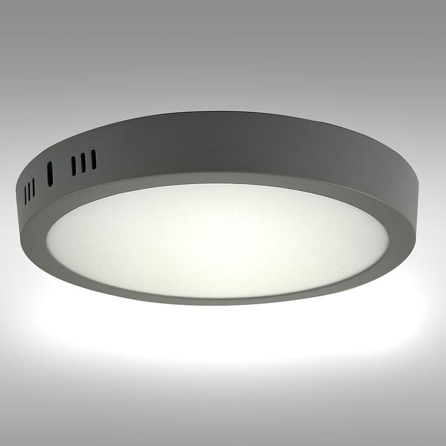 Panel LED RING 18W 4200K Okrągły Jasno szary