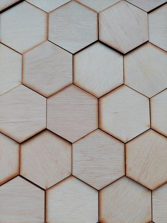 Panel Dekoracyjny Hexagon Dąb Jasny