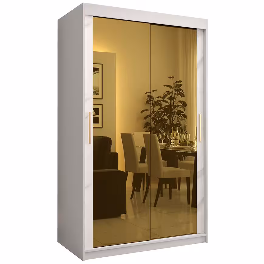 Szafa Platinum T3 120 biały marmur/biały
