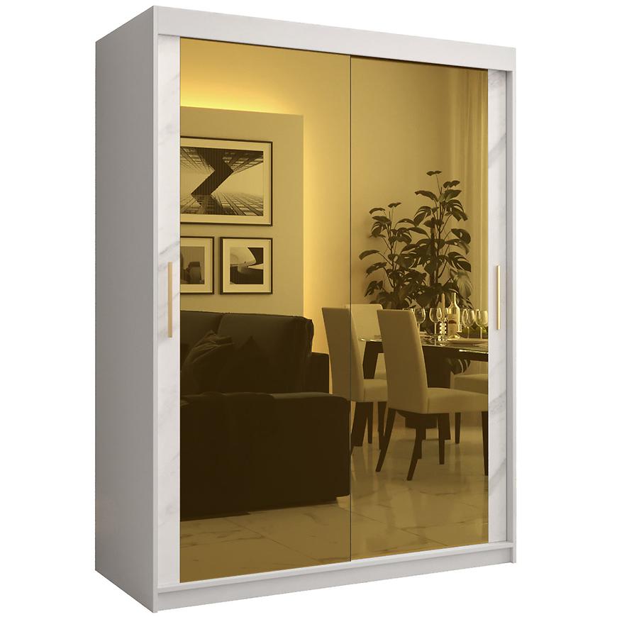 Szafa Platinum T3 150 biały marmur/biały