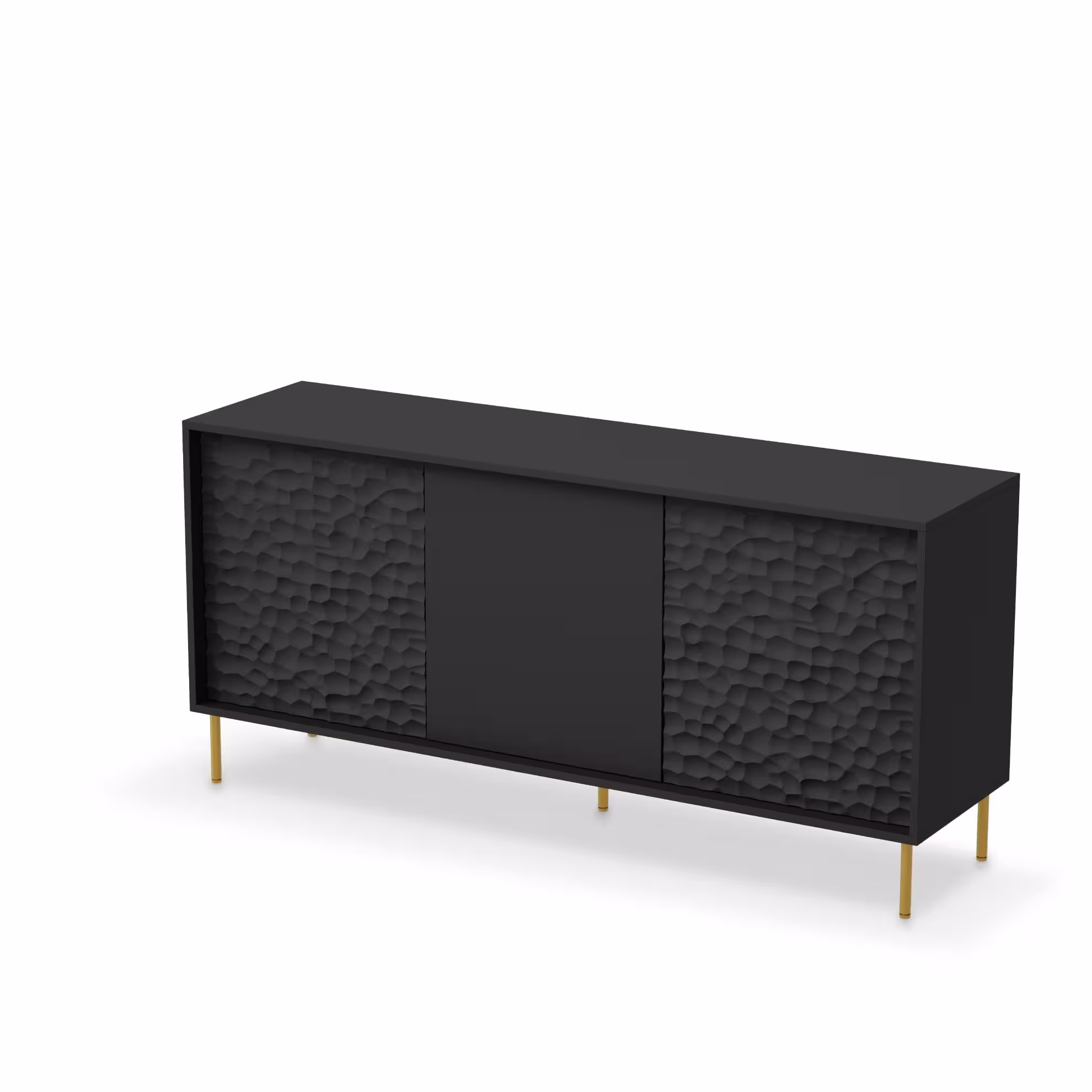 Komoda Blacky 1 czarny/złoty