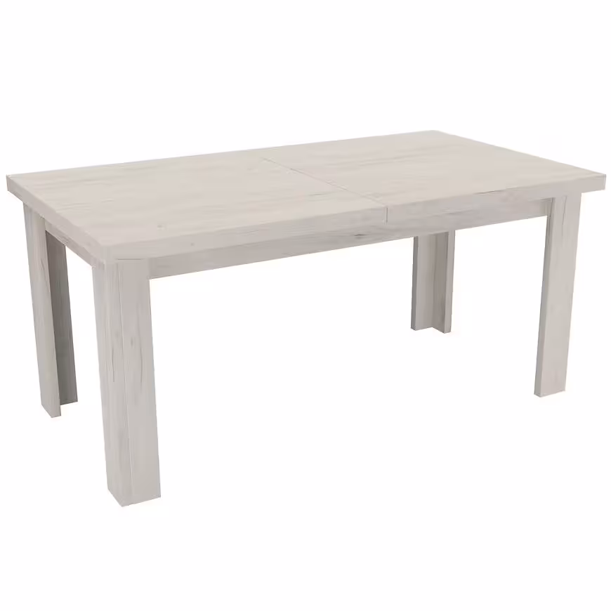 Stół rozkładany duży Kora 160/200x90cm kraft biały