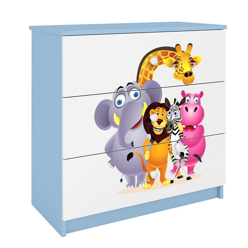 Komoda Dla Dzieci Babydreams Niebieski – Zoo
