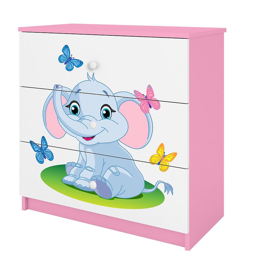 Komoda Dla Dzieci Babydreams Różowy – Słonik
