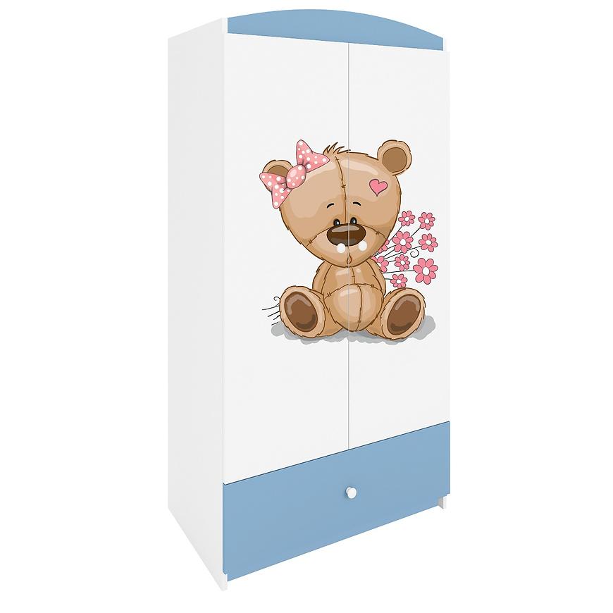 Szafa Babydreams Niebieski – Miś Kwiatki