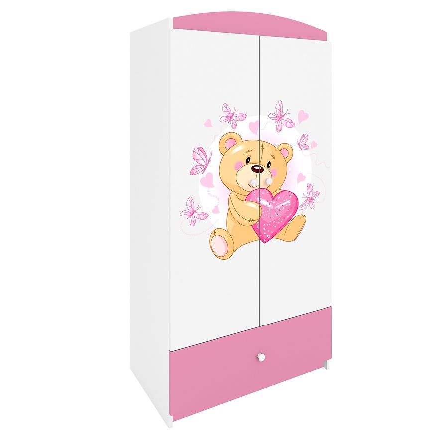 Szafa Babydreams Różowy – Miś Motyl