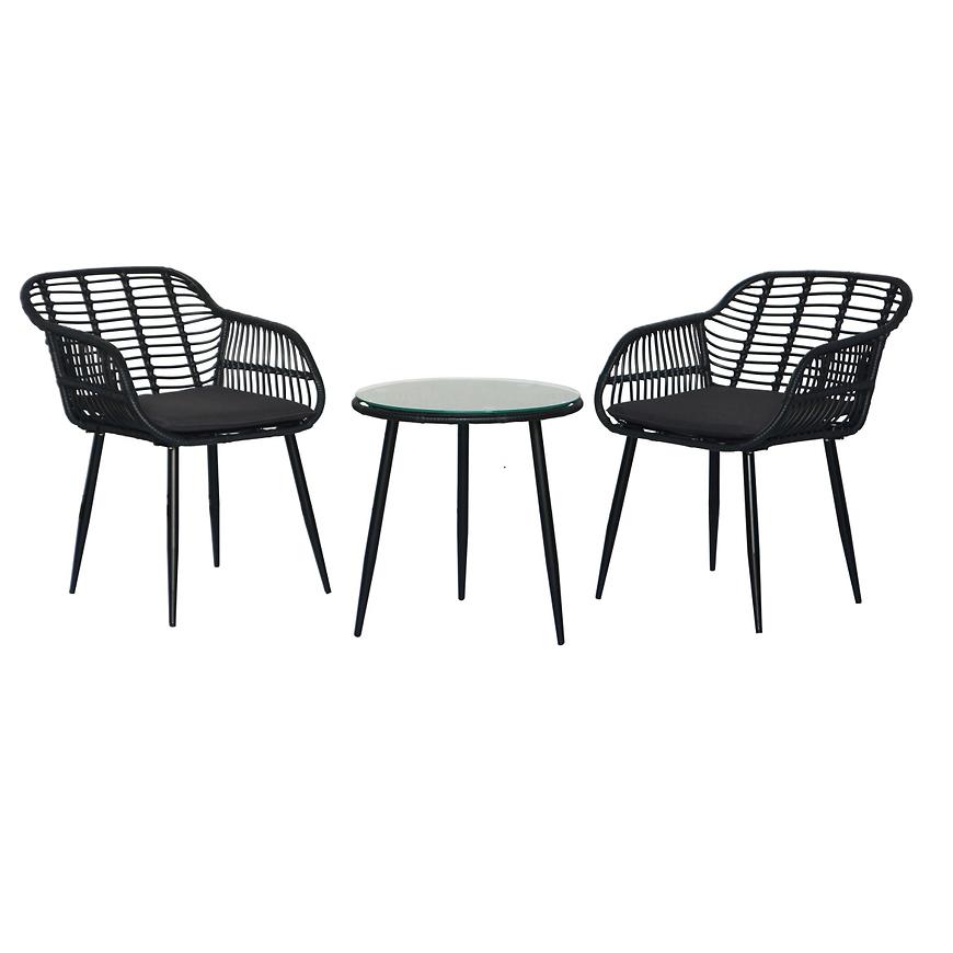 Komplet mebli Juana Balcony Black 2+1