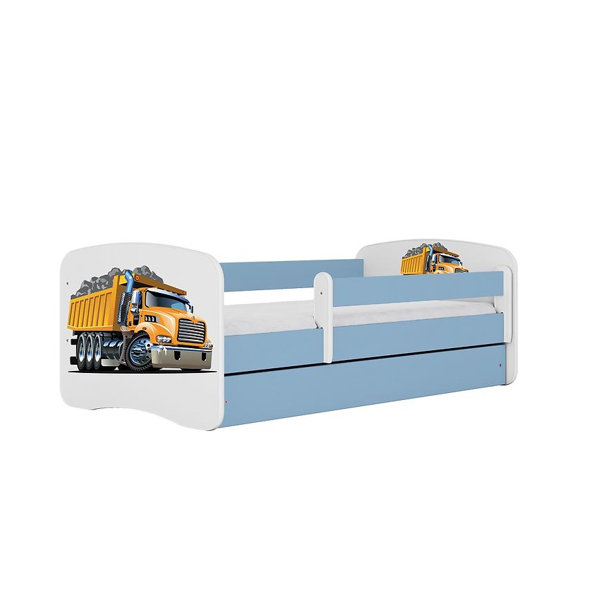 Łóżko dziecięce z materacem i szufladą Babydreams Niebieski 70x140 Ciężarówka
