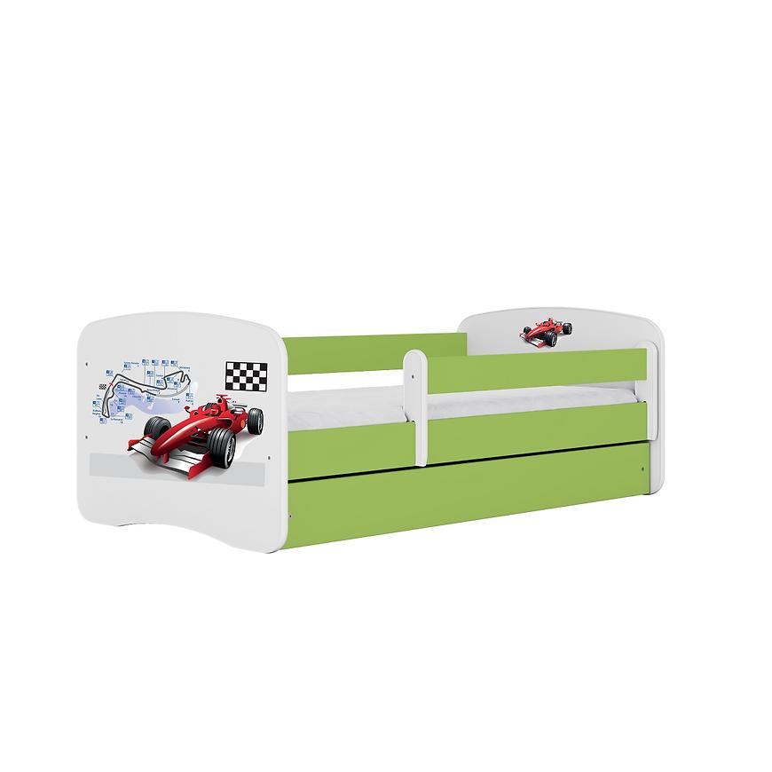 Łóżko dziecięce z materacem i szufladą Babydreams Zielone 80x160 Formuła