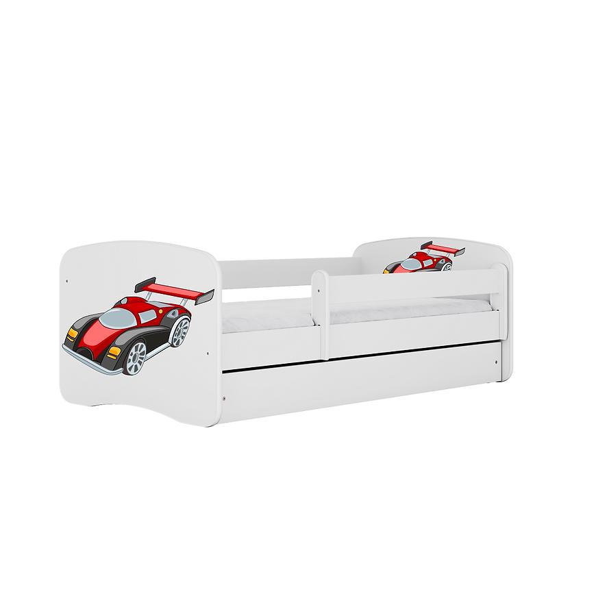 Łóżko dziecięce z materacem i szufladą Babydreams Biały 80x160 Auto