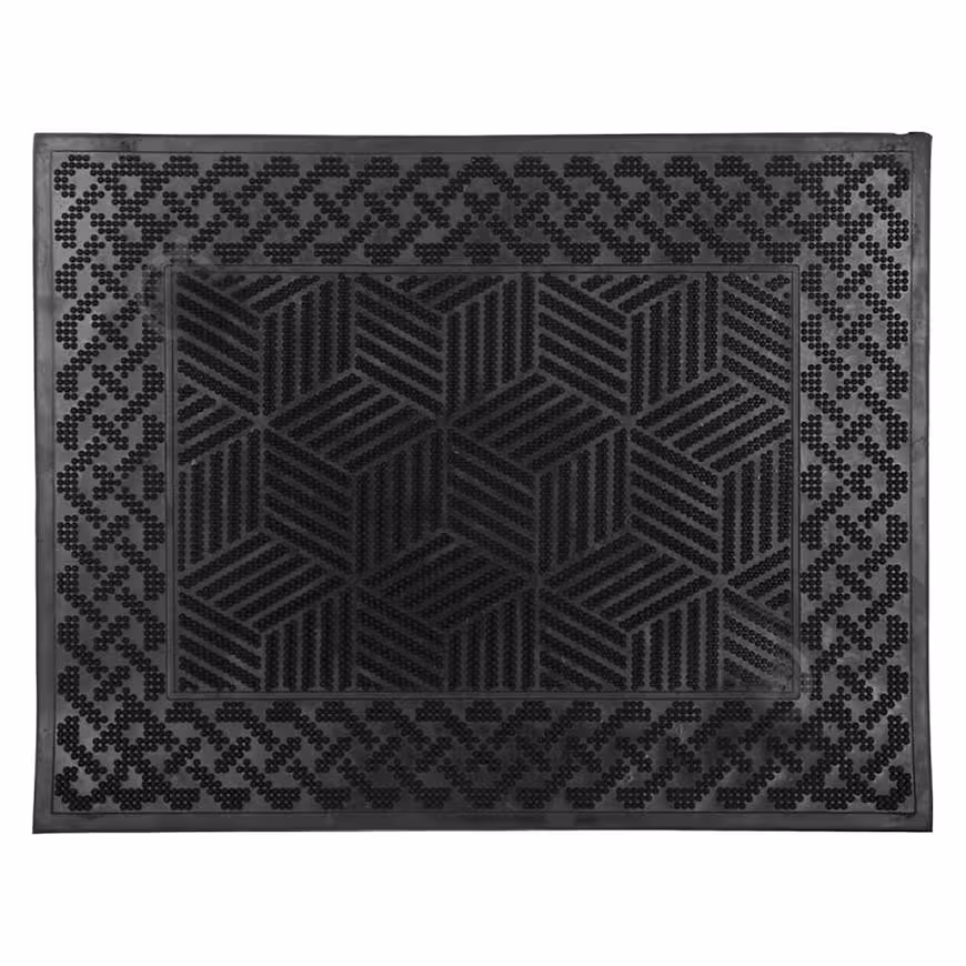 Wycieraczka gumowa zewnętrzna Emma K-303 55x41 cm geometric