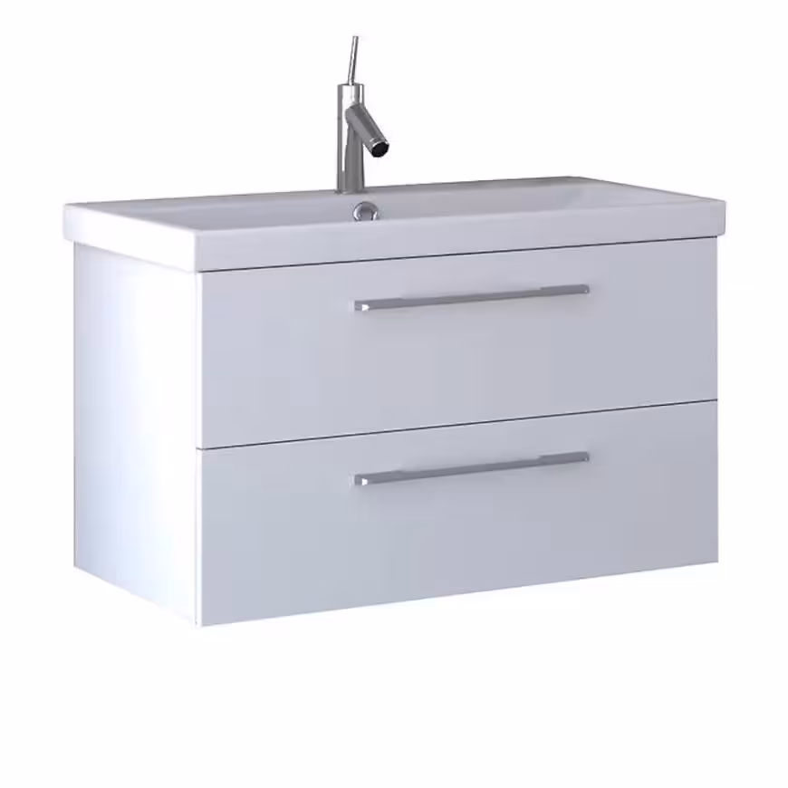 Zestaw szafka z umywalką Point D80 biały 521718