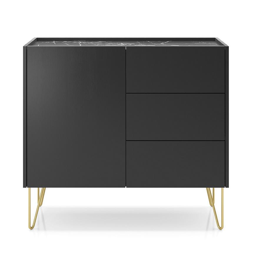 Komoda Harmony KSZ97 czarny grafit/marmur black