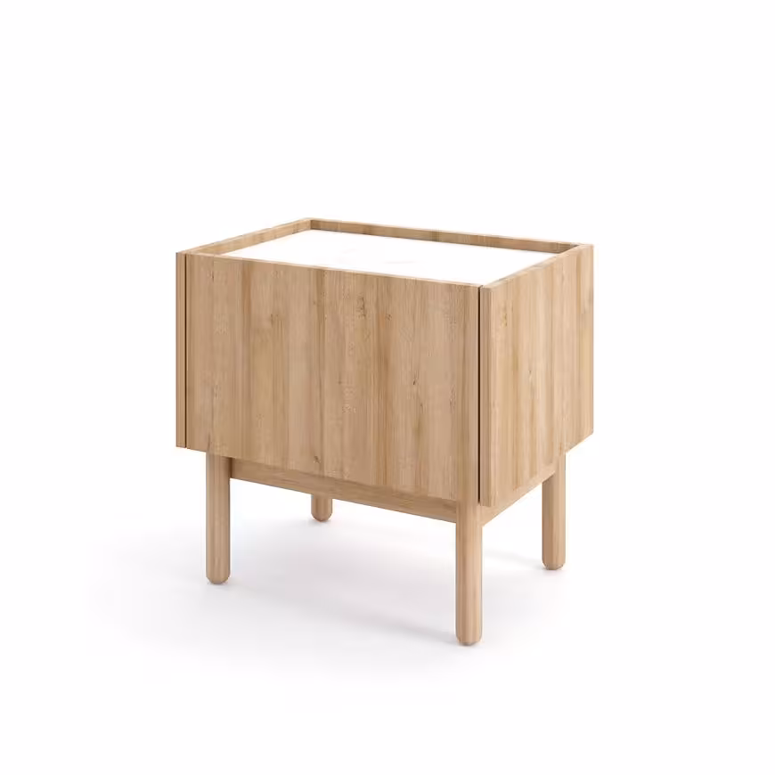 Szafka nocna Boho S50 rivera/marmur bianco