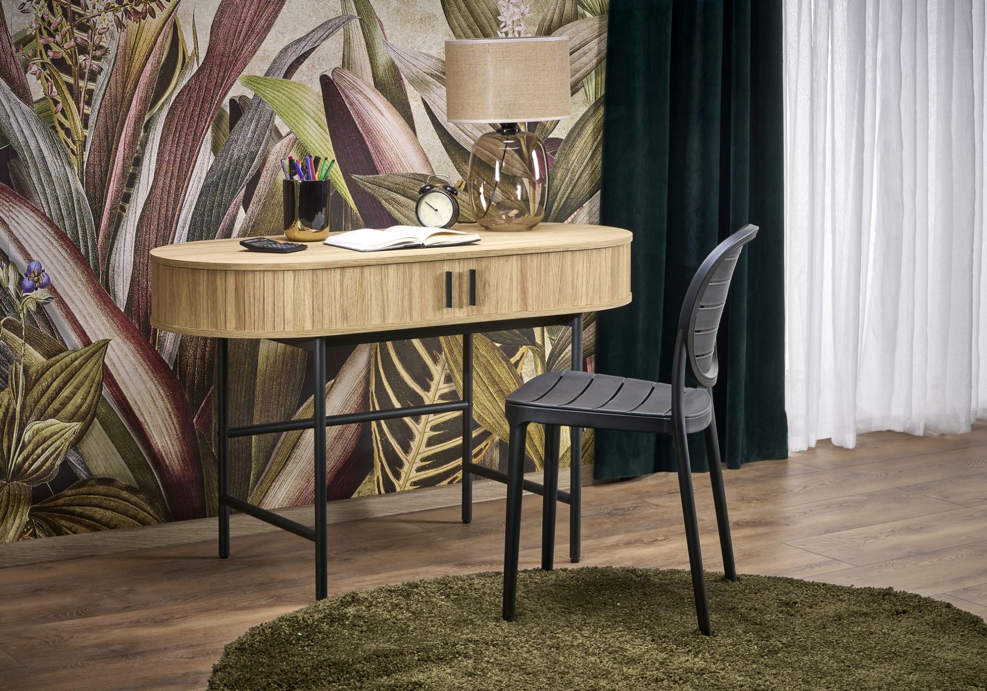 Biurko Velon naturalny/czarny