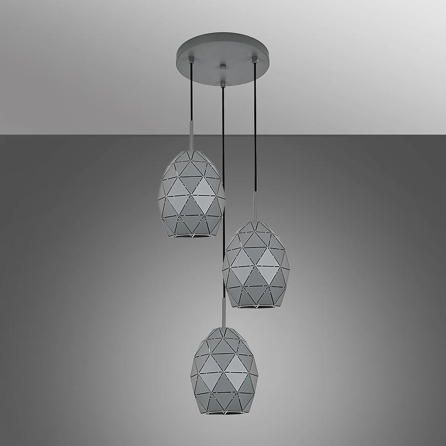 Lampa EGANA 6999 KOŁO SZARA LW3