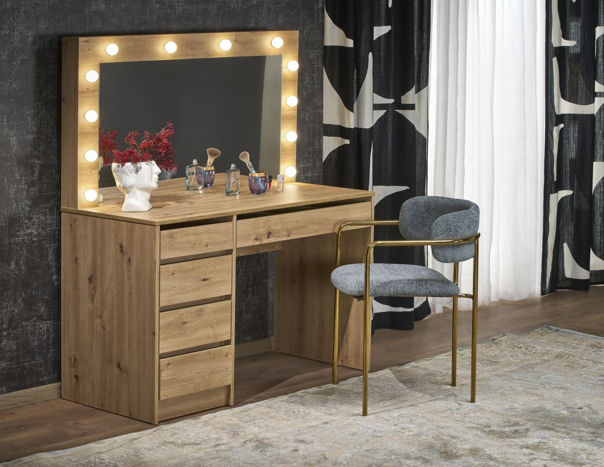 Toaletka Jessie XL dąb artisan