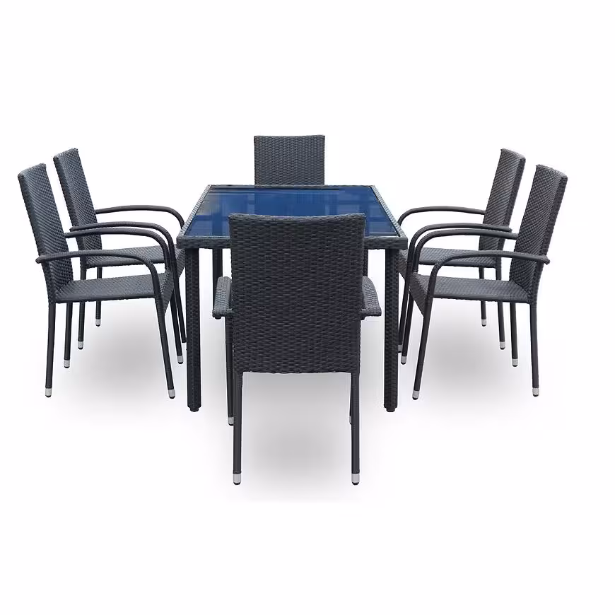 Komplet mebli ogrodowych New Haiti czarny