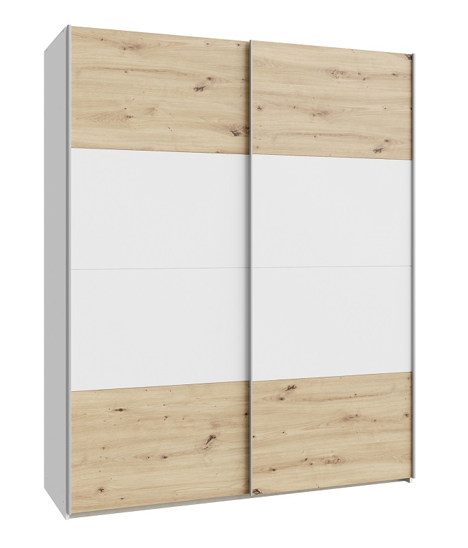Szafa dwudrzwiowa Ossett 170 SHMS82411-M576 dąb artisan/biały