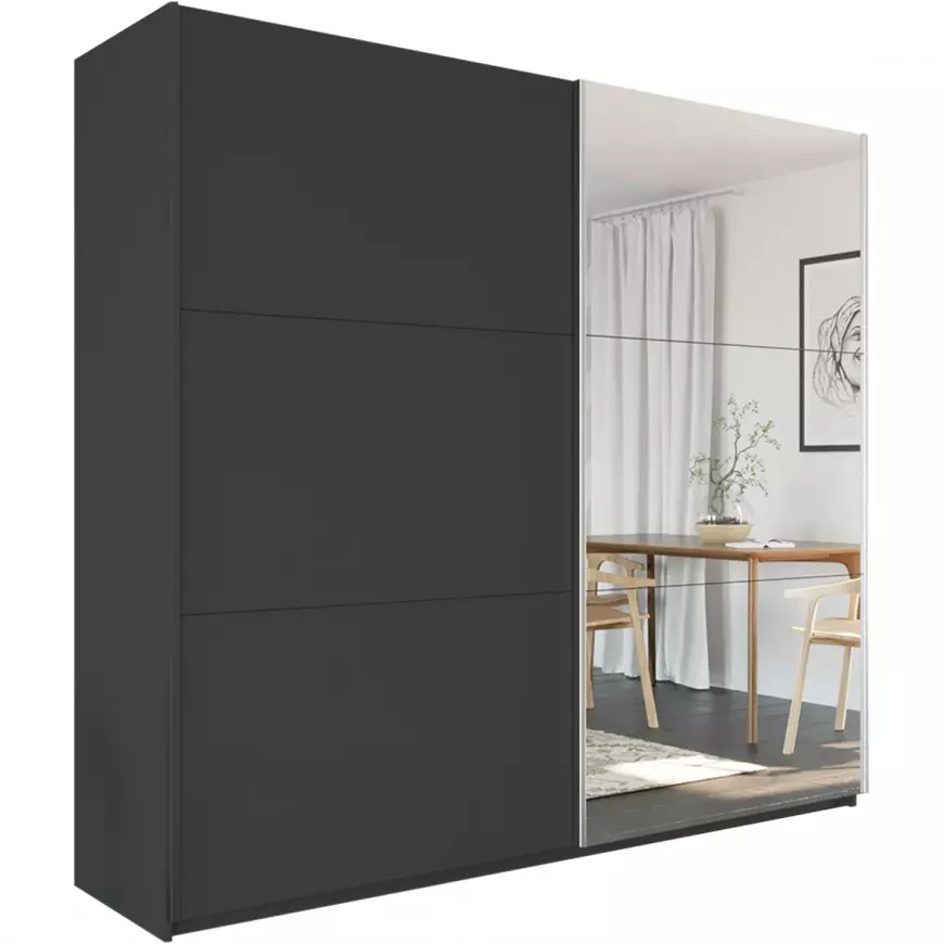 Szafa z lustrem Vigo 225 czarny