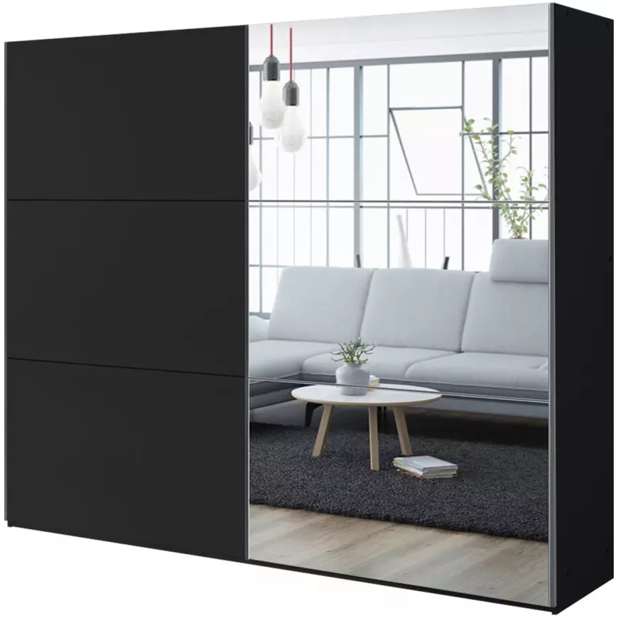Szafa z lustrem Vigo 250 czarny