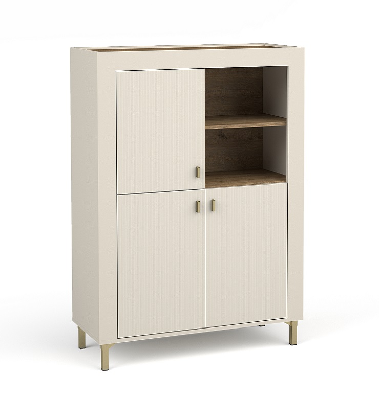 Witryna niska Mossa MO5 dąb whisky/cashmere