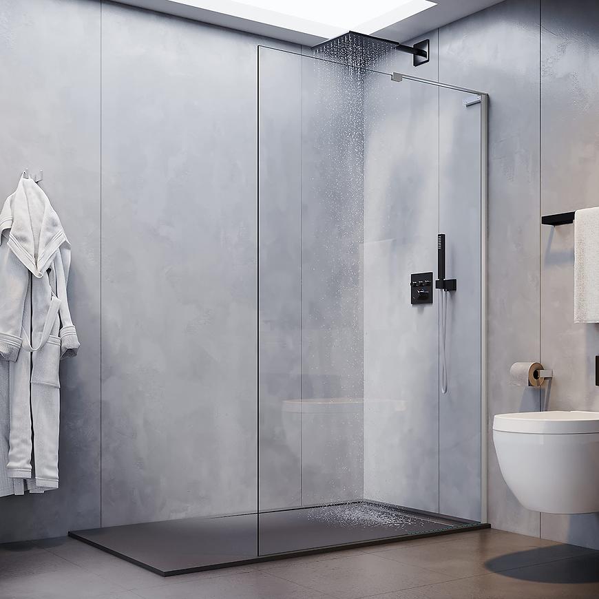 Ścianka Walk-In Pik 120x195 chrom