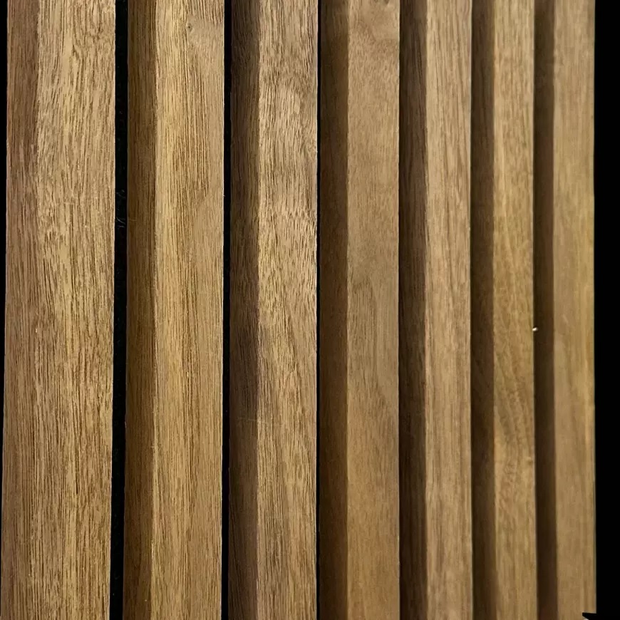 Akustyczne lamele na filcu dąb dark fornir 300x2650mm