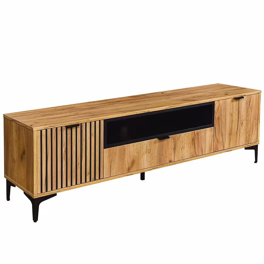Stolik RTV Margo 2D1S craft złoty