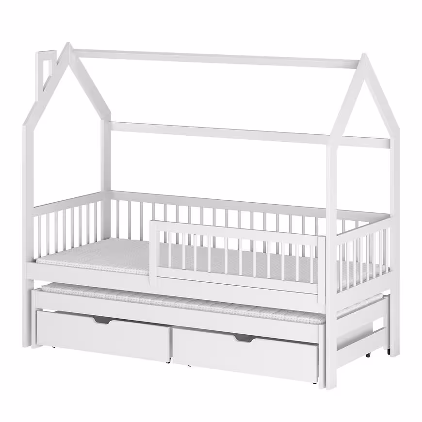 Łóżko Domek Papi 90x200 white