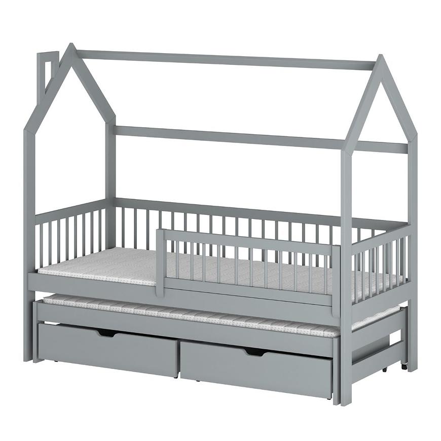 Łóżko Domek Papi 80x160 grey