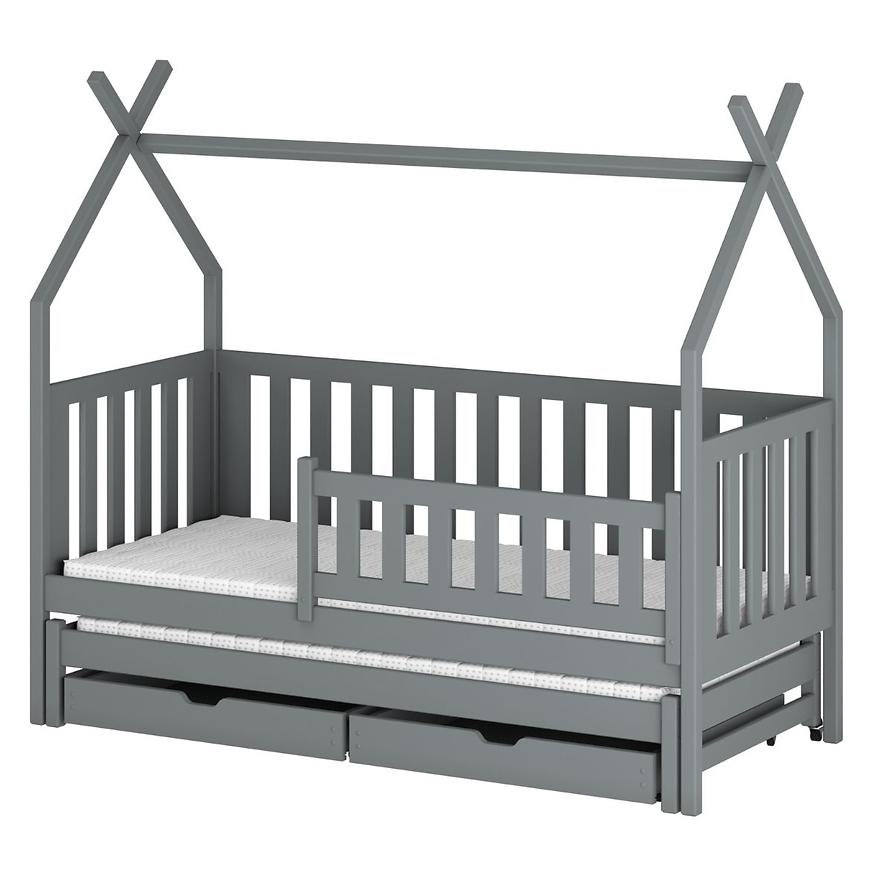 Łóżko Domek Tytus 90x200 grey