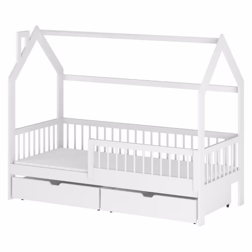 Łóżko Domek Oskar 80x160 white