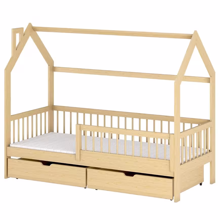 Łóżko Domek Oskar 80x160 pine