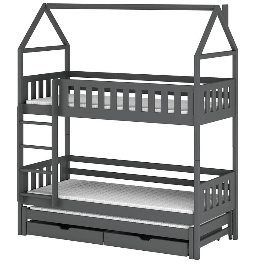 Łóżko Domek Iga 80x160 graphite