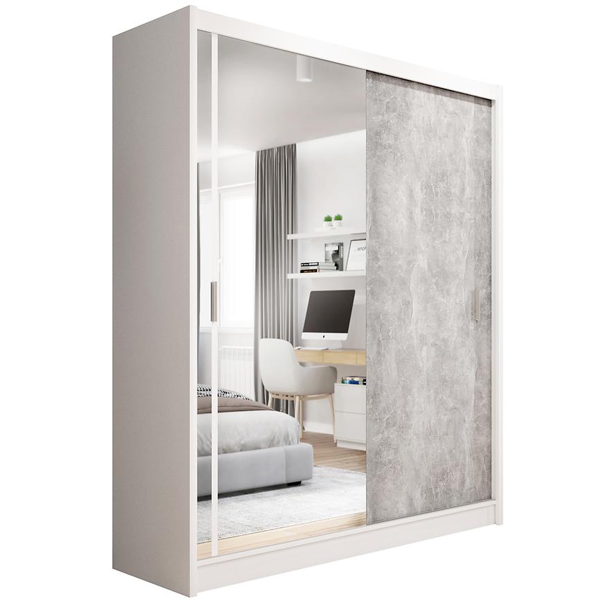 Szafa Stone 203 biały/beton