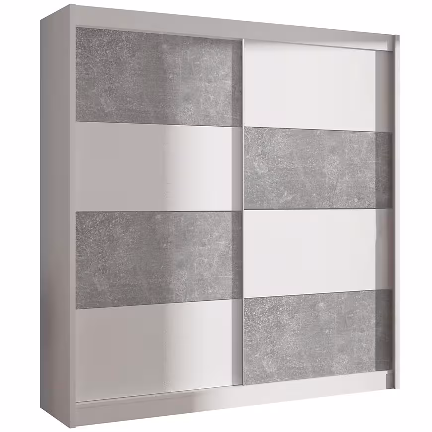 Szafa DUO 203 biały/beton